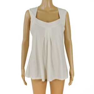 Weekend Max Mara White Classic Sleeveless Top